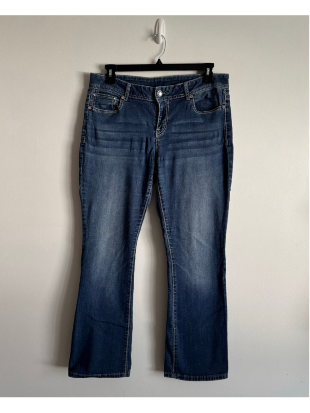 Women's Unbranded Boot Cut Jeans Blue Size 14